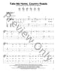 Take Me Home Country Roads Guitar and Fretted sheet music cover